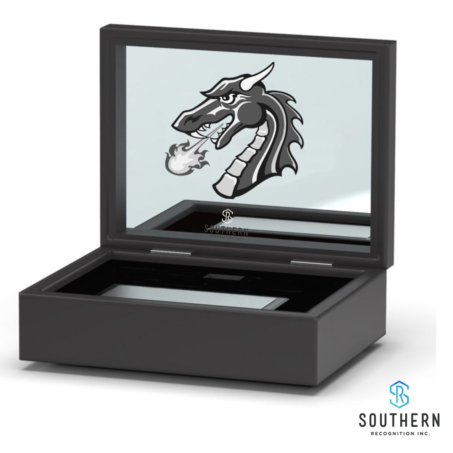 Tiffin Football Hardwood Presentation Box- Custom Presentation Box