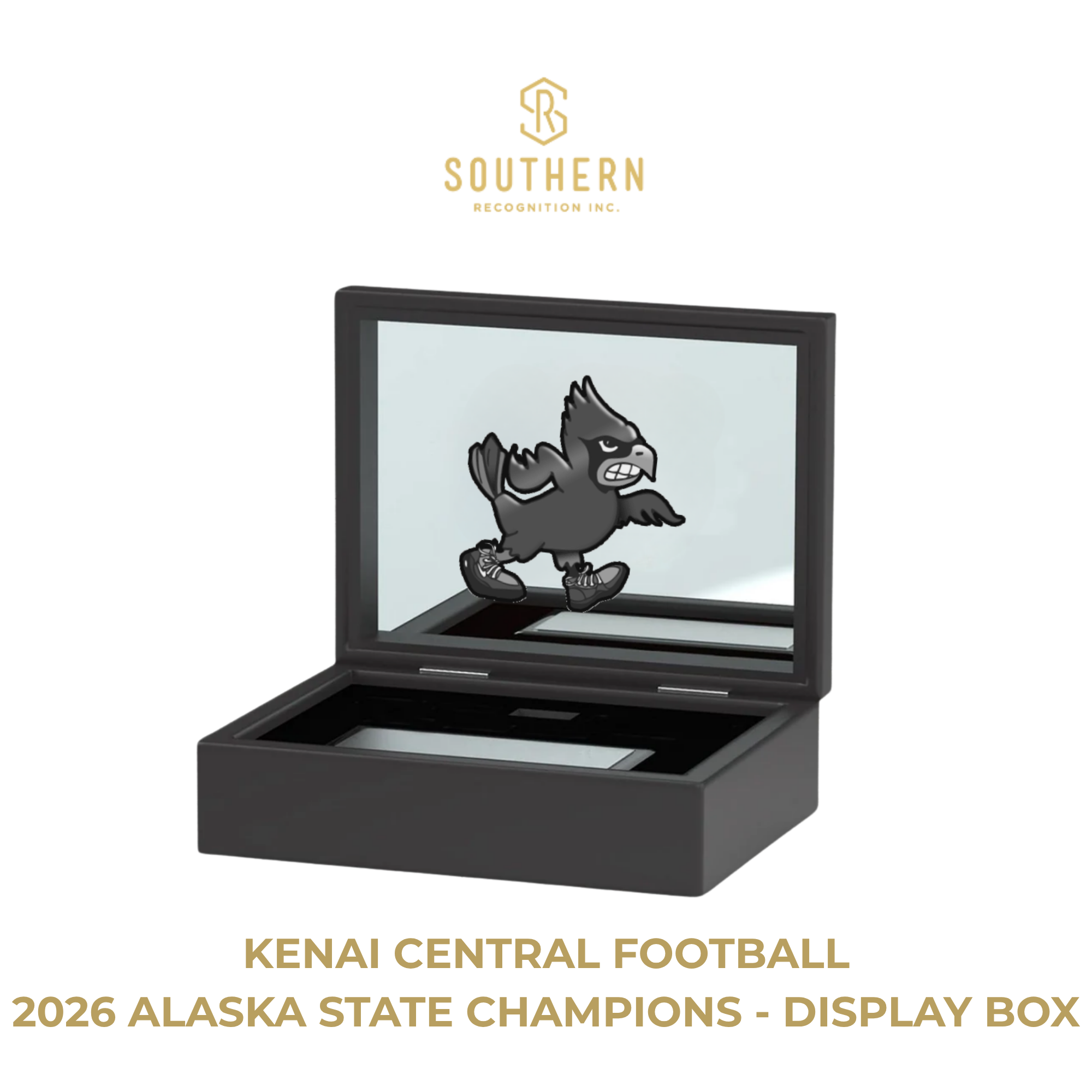 Kenai Central Football 2026 Alaska State Champions - Hardwood Box
