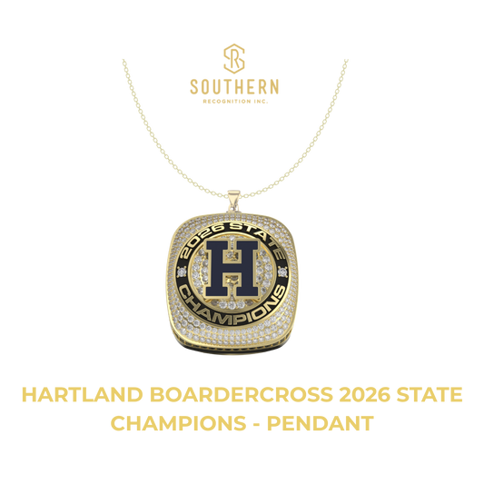 Hartland High School Boardercross - 2026 State Champions Pendant