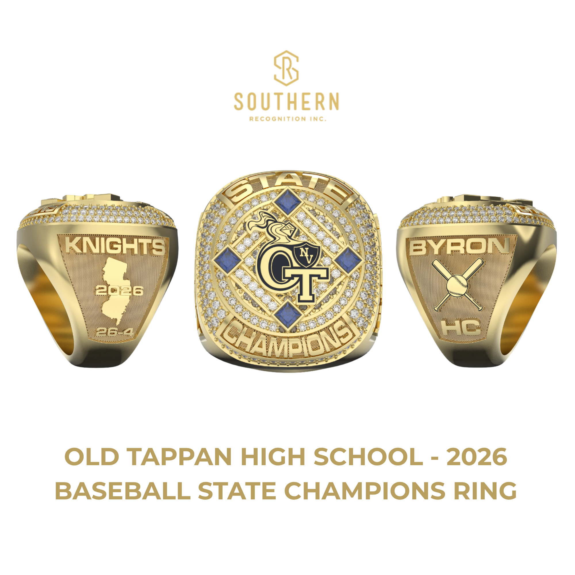 Old Tappan High School - Baseball 2026 State Champions Ring