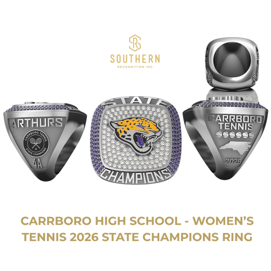 Carrboro High School - Women's Tennis 2026 State Champions Ring