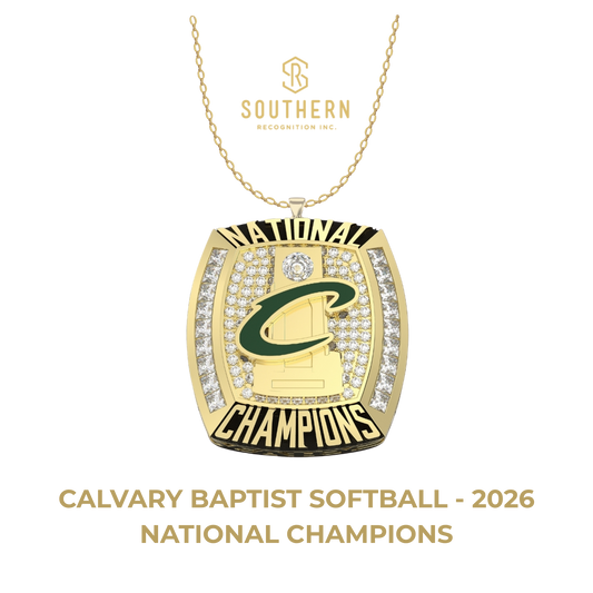 Calvary Baptist Softball - 2026 National Champions Pendant ONLY