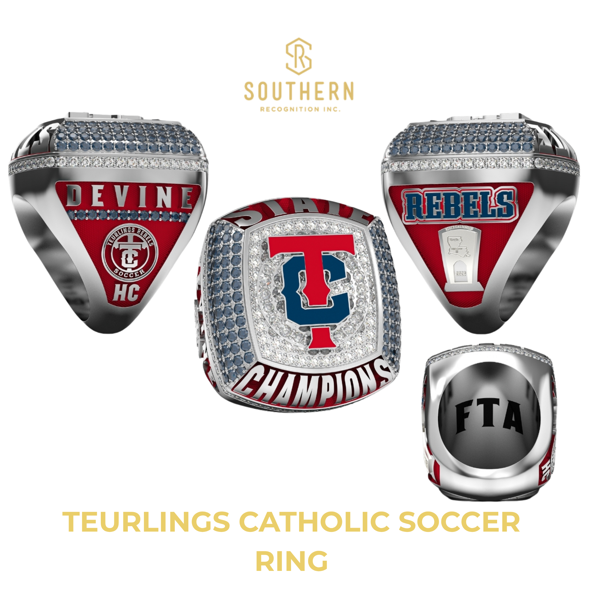 Teurlings Catholic - 2026 Soccer State Champions - Ring