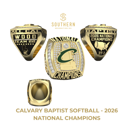 Calvary Baptist Softball - 2026 National Champions Ring ONLY