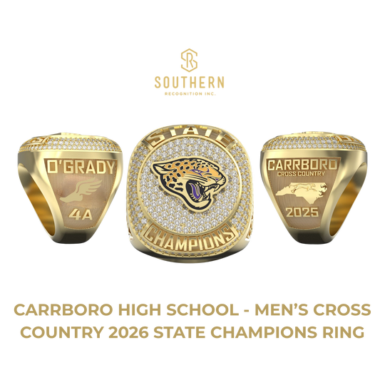 Carrboro High School - Men's Cross Country 2026 State Champions Ring