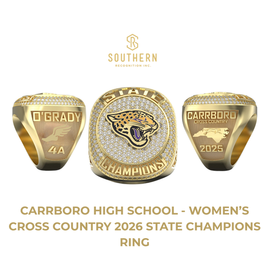 Carrboro High School - Women's Cross Country 2026 State Champions Ring