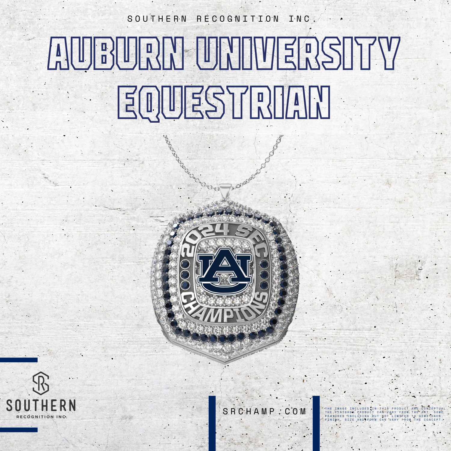 Auburn University Equestrian Championship Pendant