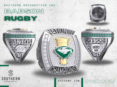 Babson College 2023 Rugby National Championship Ring