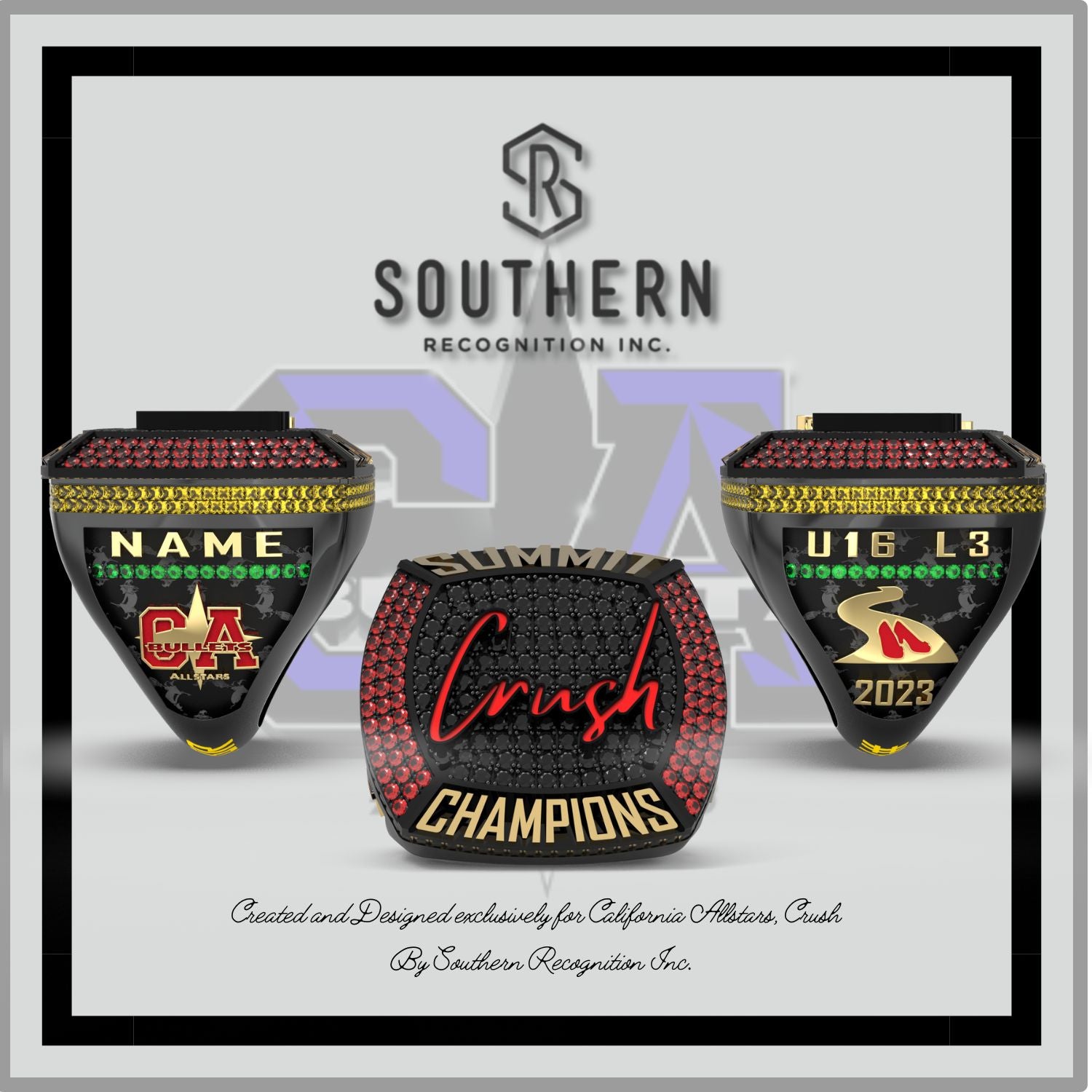 California Allstars Crush Summit Championship Ring 2023 – Southern ...