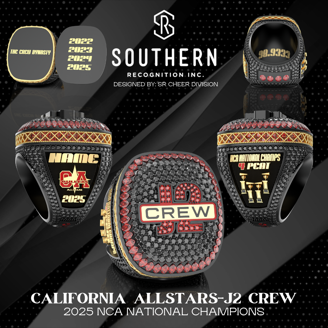 The California Allstars: J2 Crew- NCA 2025 Championship Ring