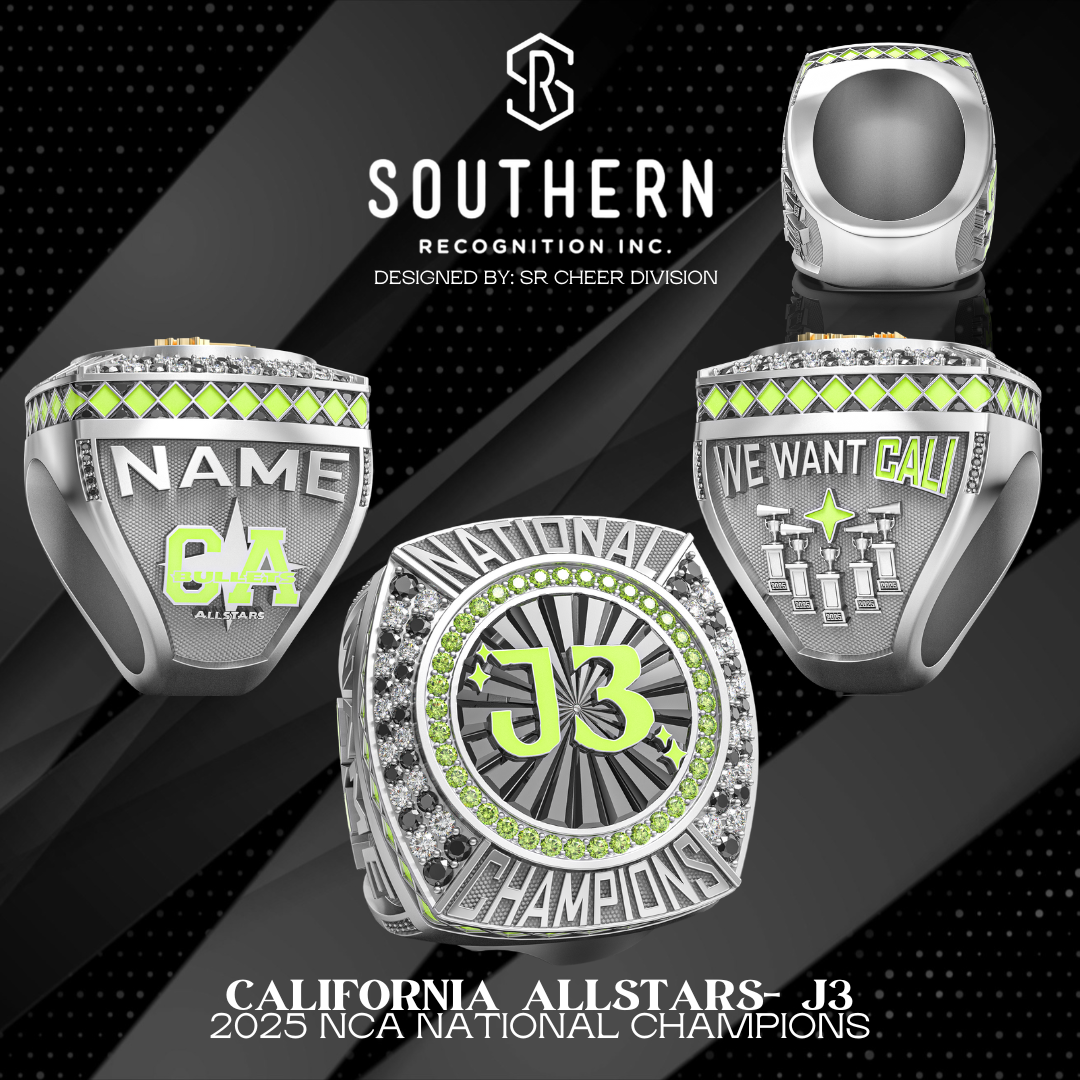 The California Allstars: J3- NCA 2025 Championship Ring – Southern ...
