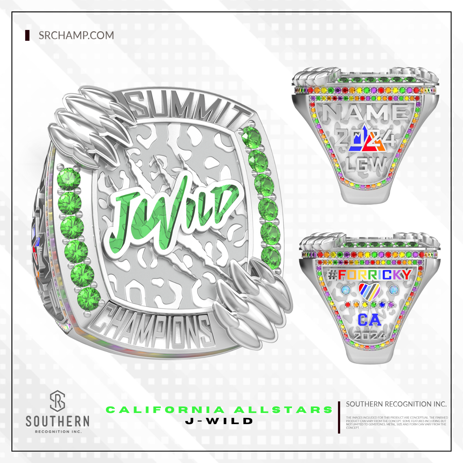 California Allstars- JWILD 2024 Summit Championship Ring