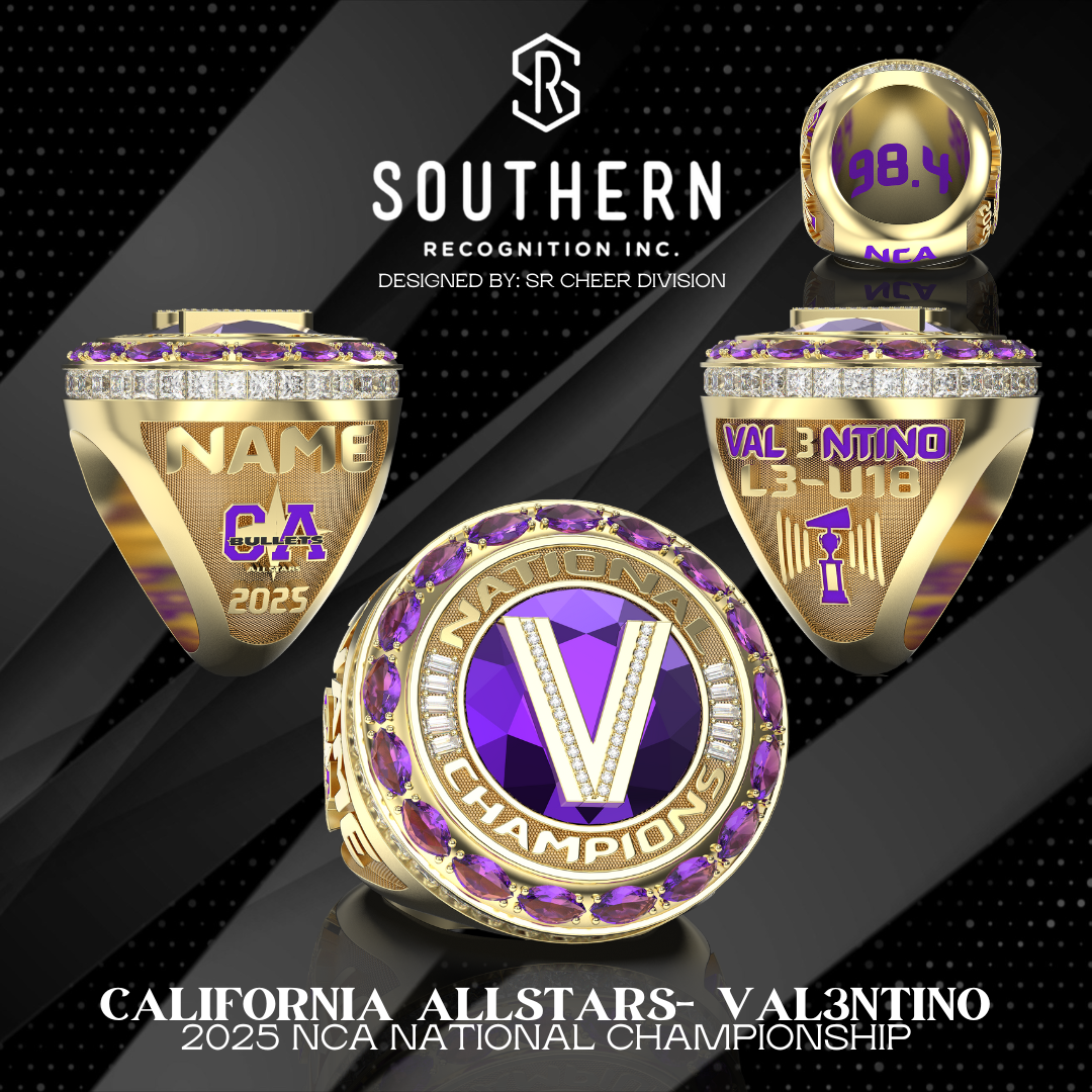 The California Allstars: Val3ntino NCA 2025 Championship Ring