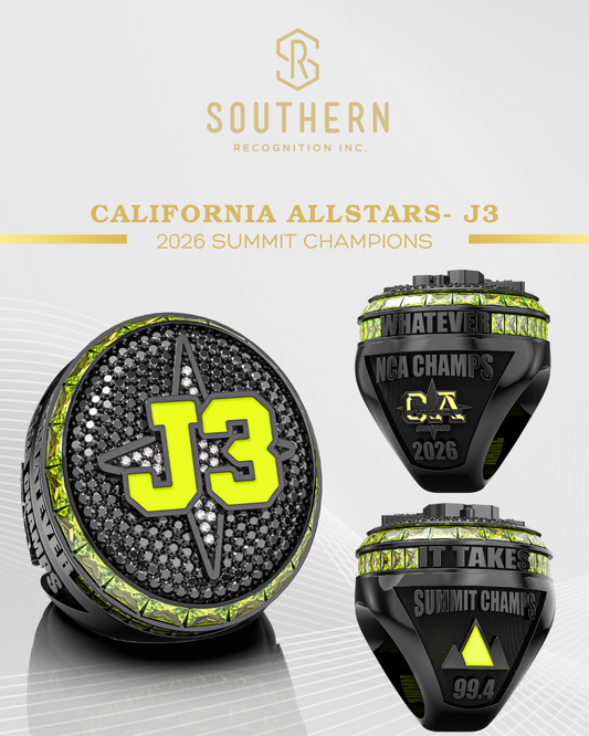 The California Allstars: J3- 2026 Summit Championship Ring