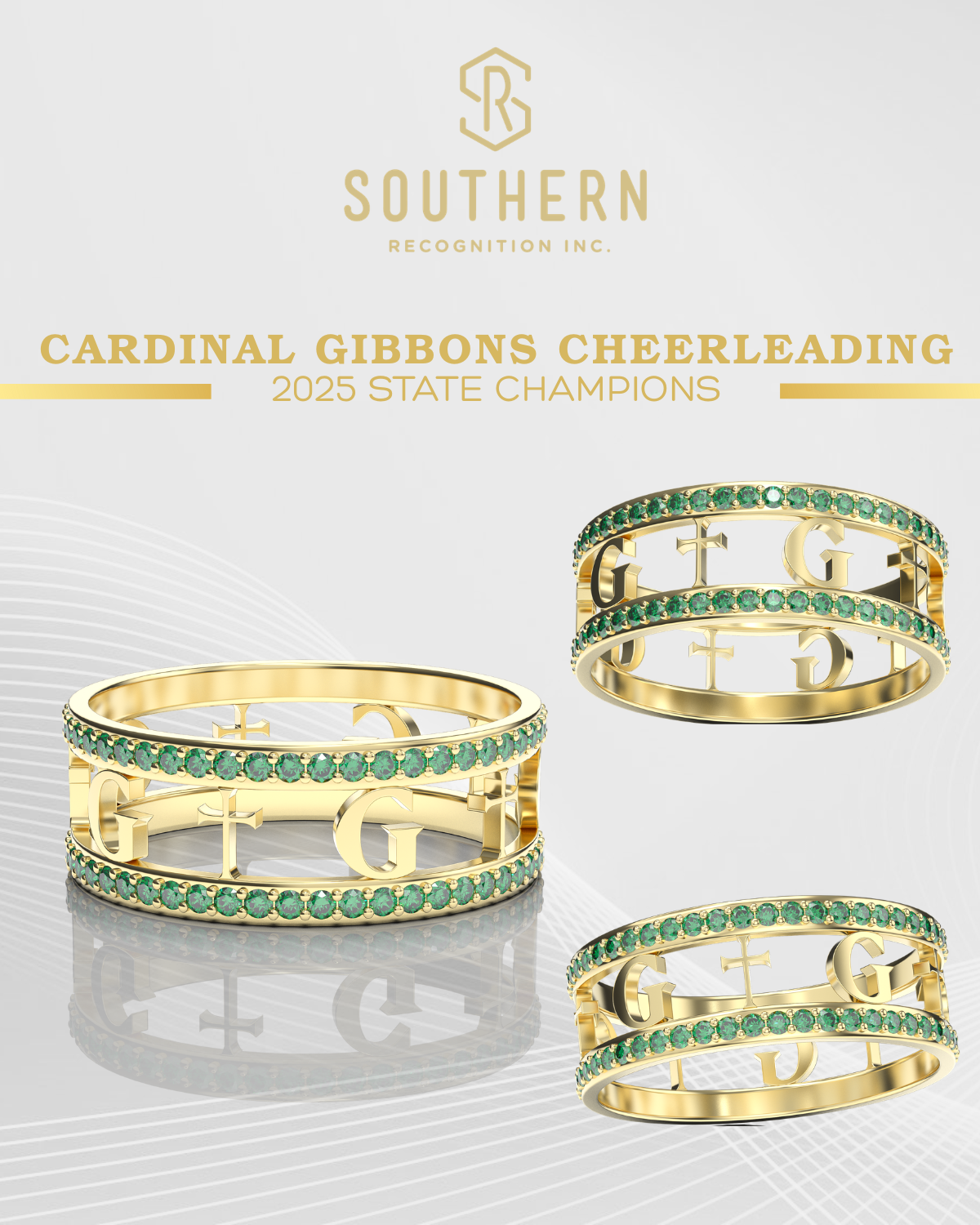 Cardinal Gibbons 2025 Cheer Championship Ring