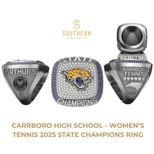 Carrboro High School - Women's Tennis 2025 State Champions Ring