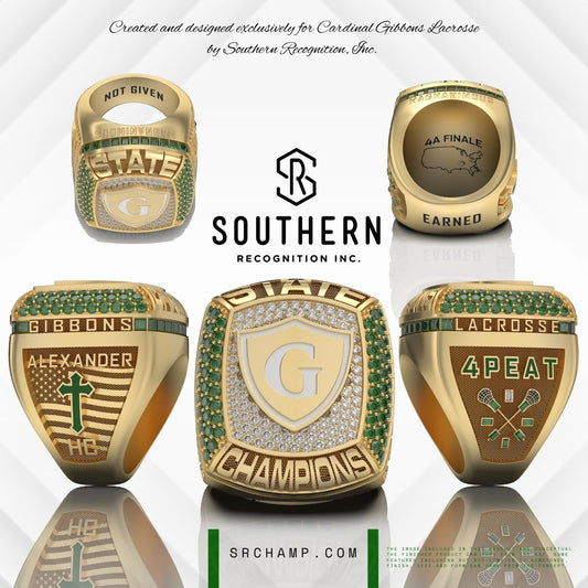 Cardinal Gibbons 2025 Women's Lacrosse State Championship Ring