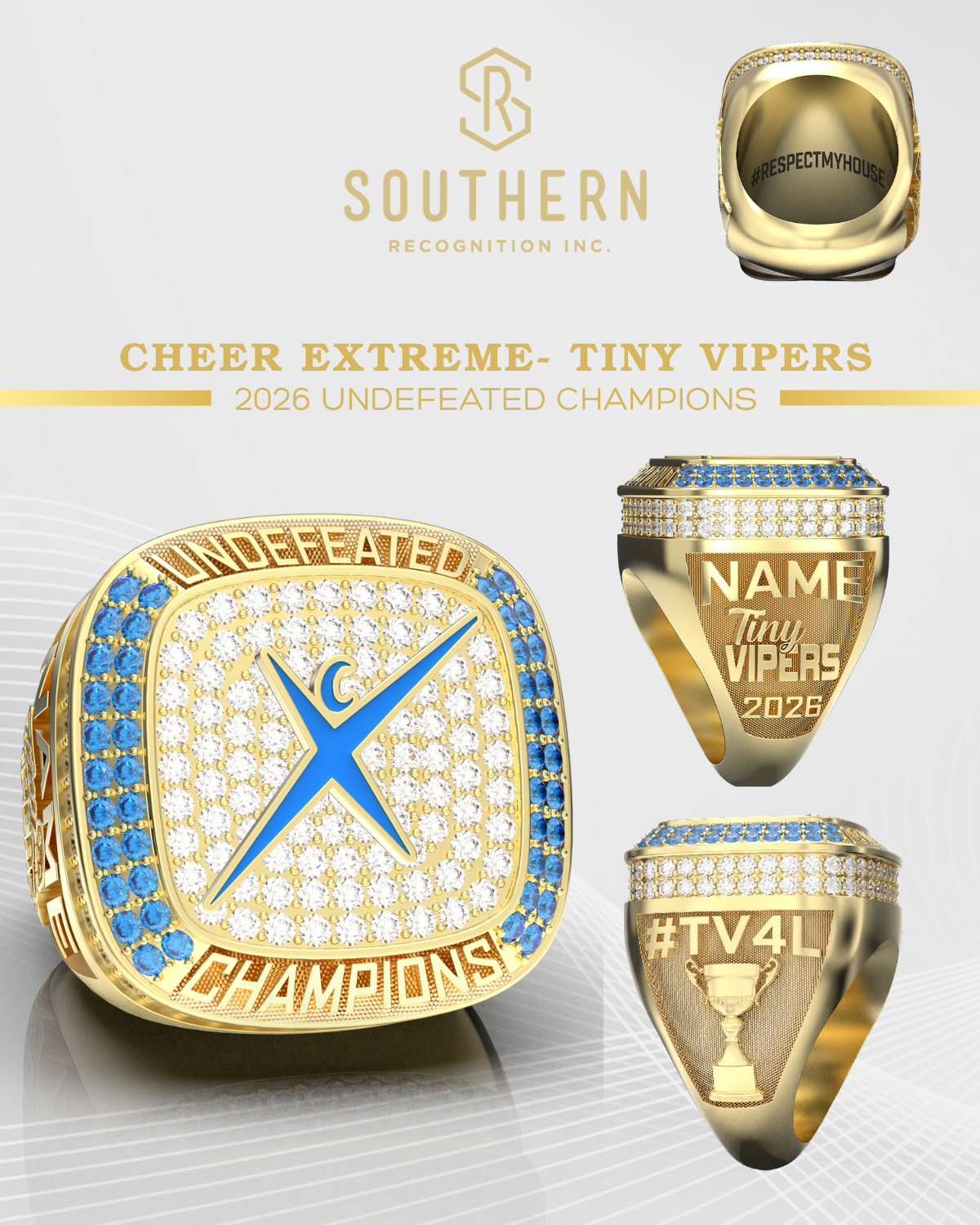 Cheer Extreme- Tiny Vipers- 2026 Undefeated Champions