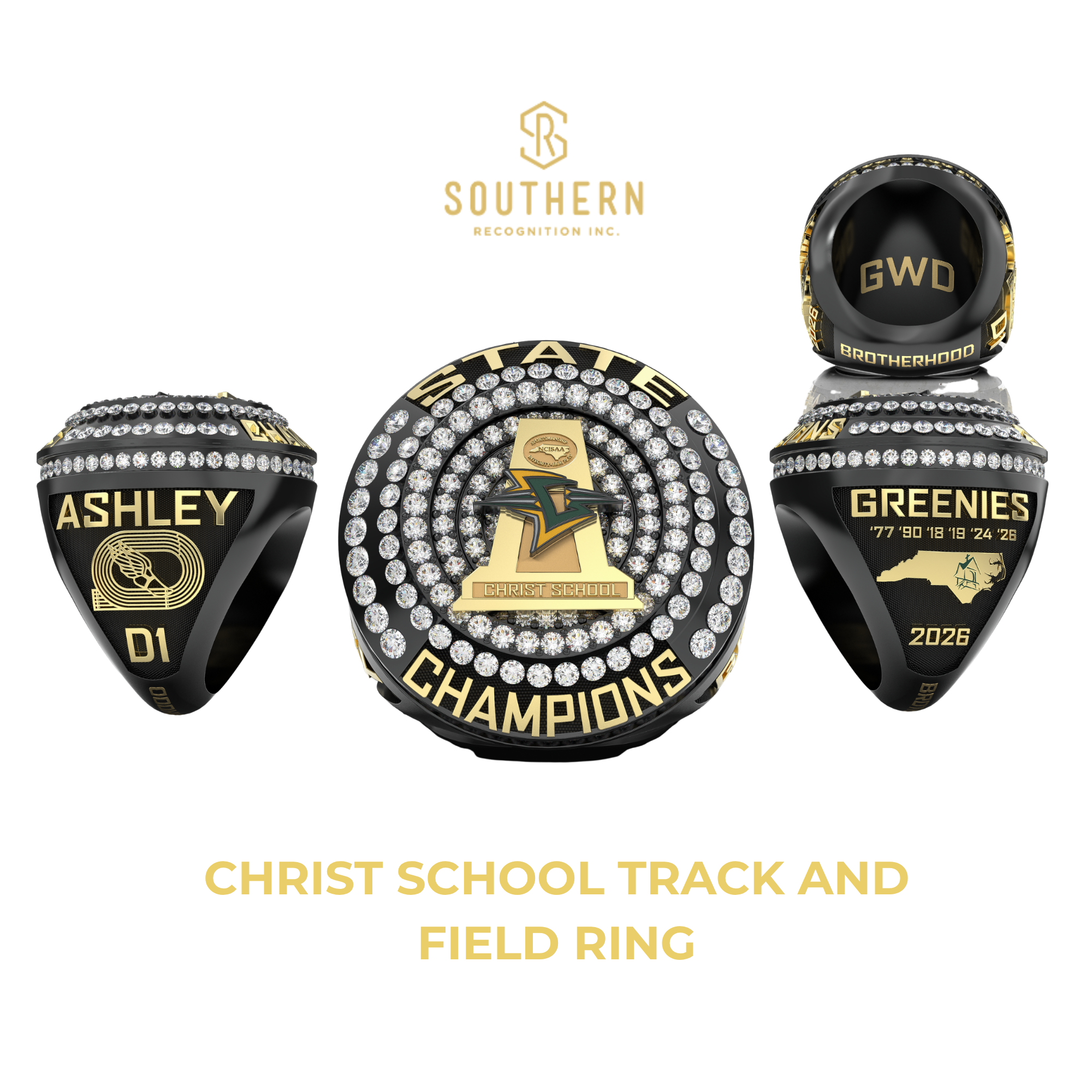 Christ School Track and Field - 2026 State Champions Ring