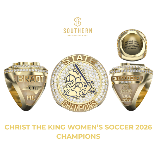 Christ The King Women's Soccer 2026 State Champions Ring