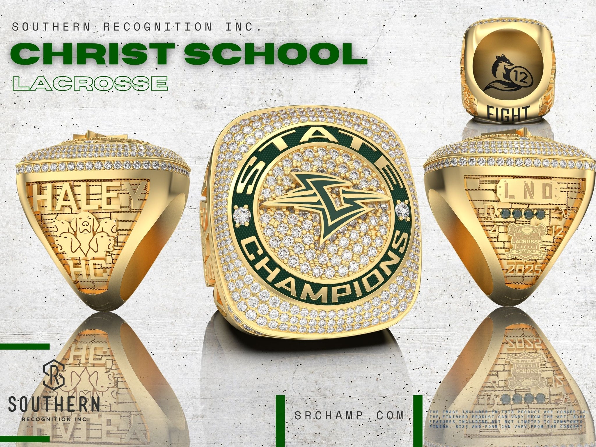 Christ School Lacrosse State Championship Ring