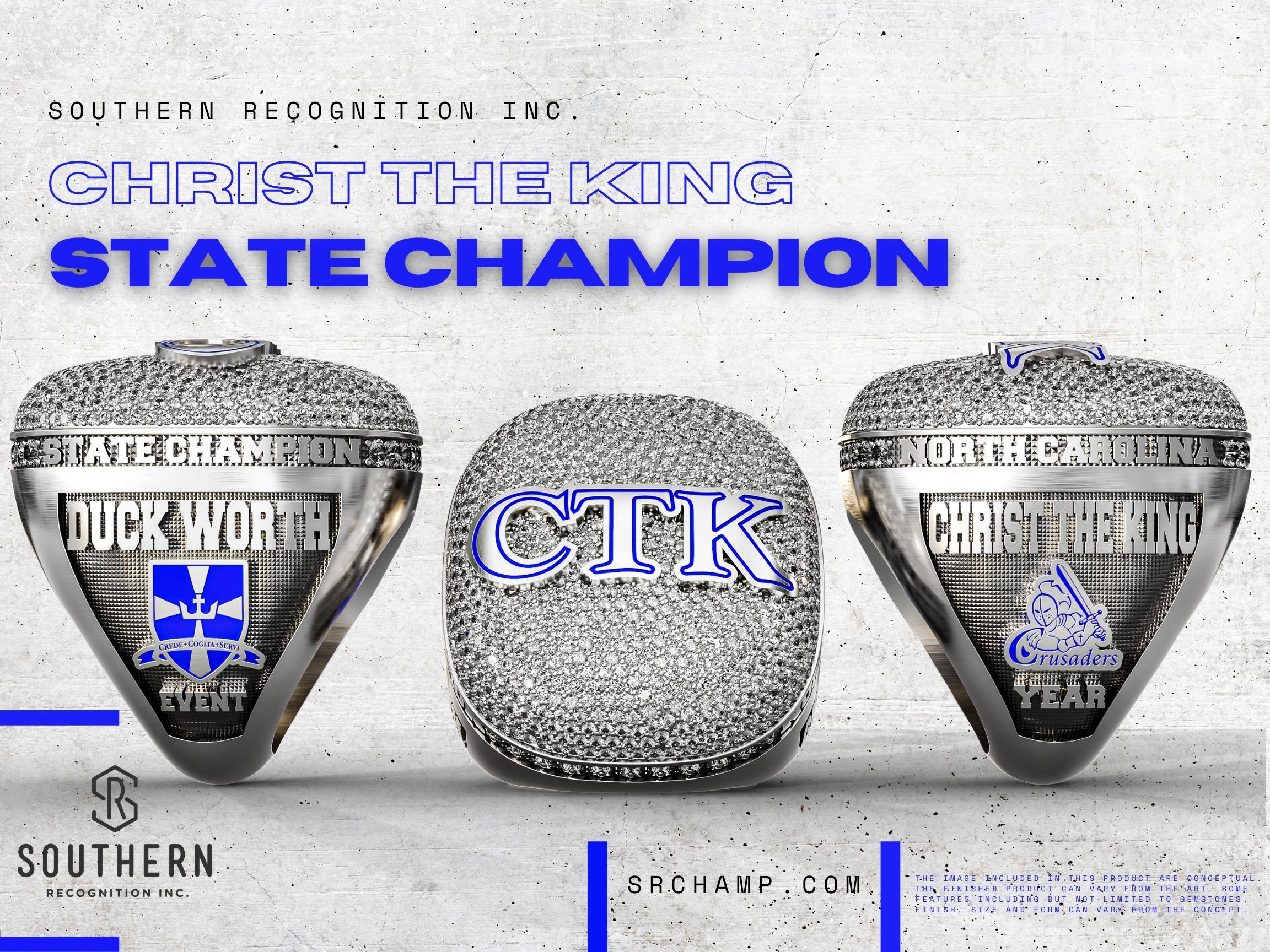 Chris the King HS - Individual State Championship Ring