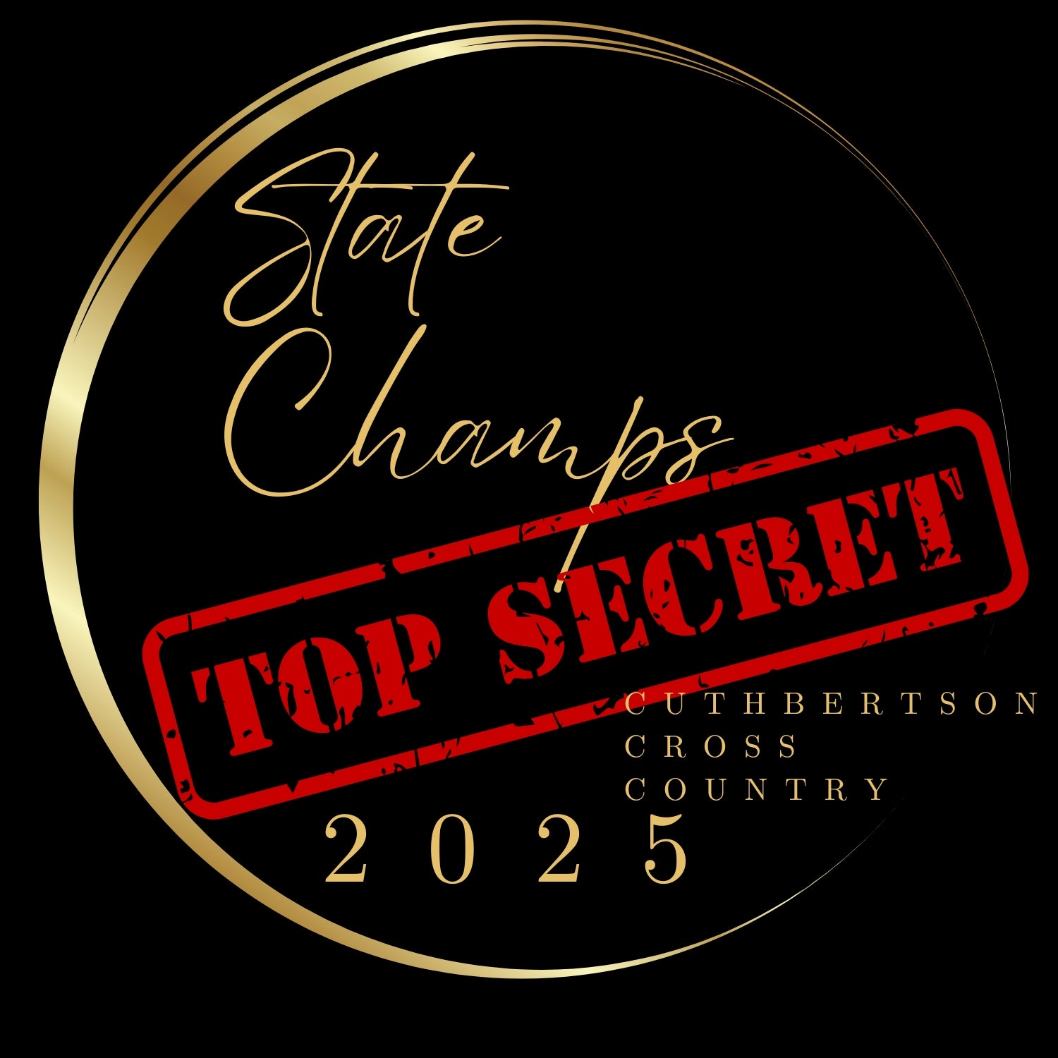 Cuthbertson -  Men's Cross Country - 2025 State Championship Ring