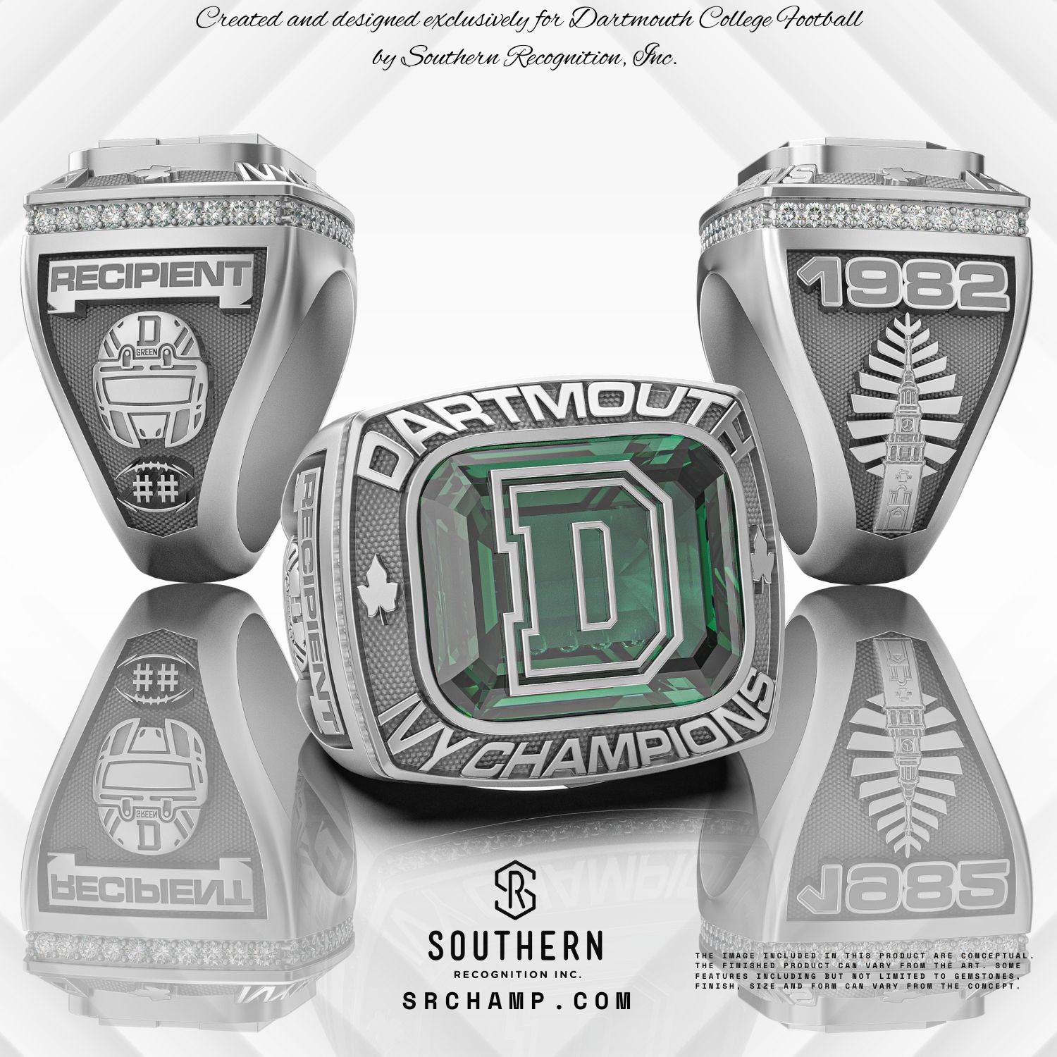 Dartmouth College Football 1982 - Ivy League Championship Ring