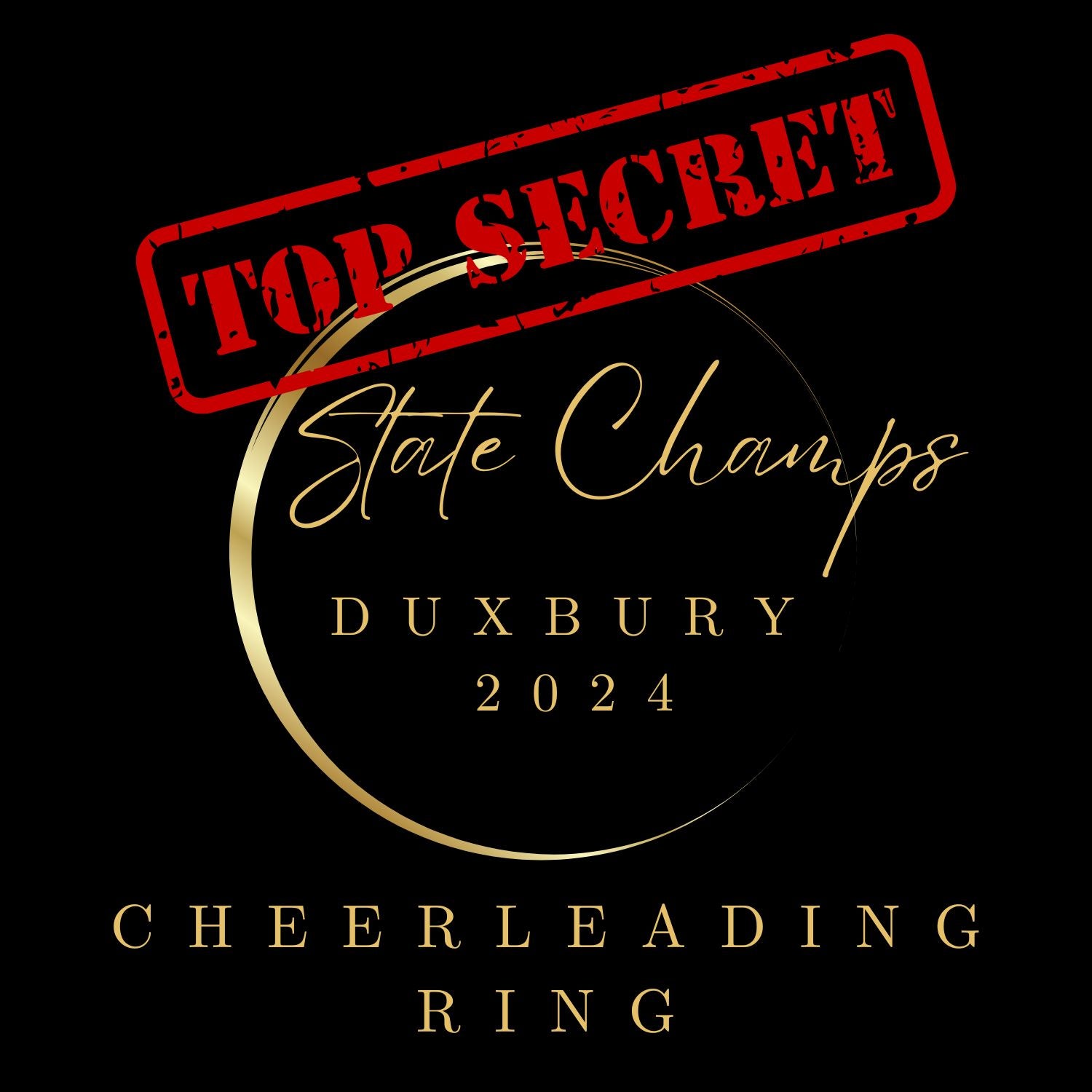 Duxbury Cheerleading 2024 State Championship Ring