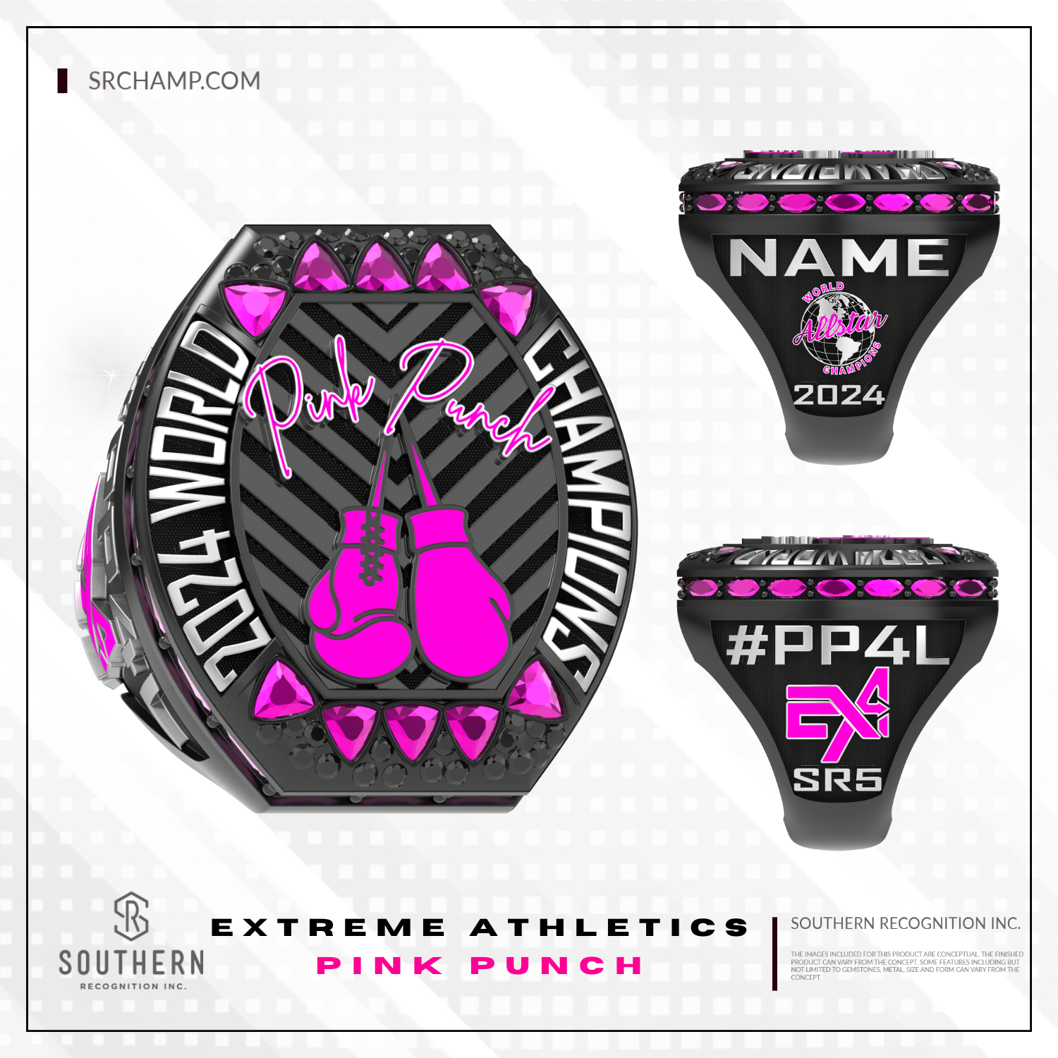 Extreme Athletics- Pink Punch 2024 COACHES RING