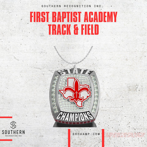 First Baptist Academy - 2025 Girls Track and Field State Championship Pendant