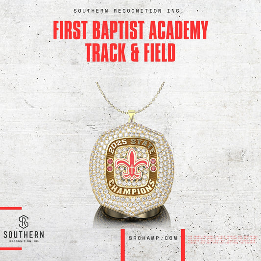 First Baptist Academy - 2025 Track and Field State Championship Pendant