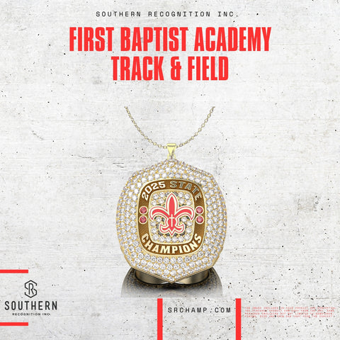 First Baptist Academy - 2025 Track and Field State Championship Pendant