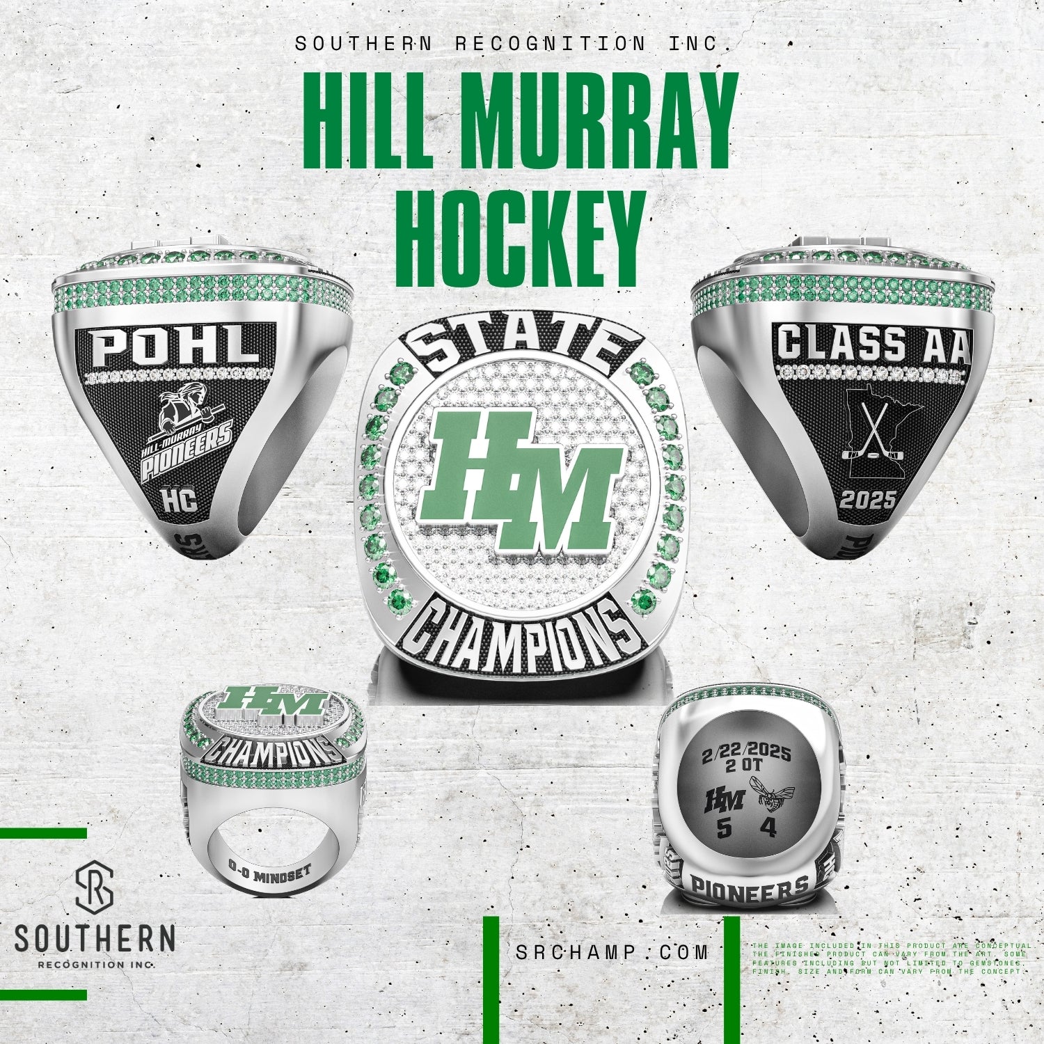 Hill Murray - 2025 MSHSL State Champions Ring ONLY