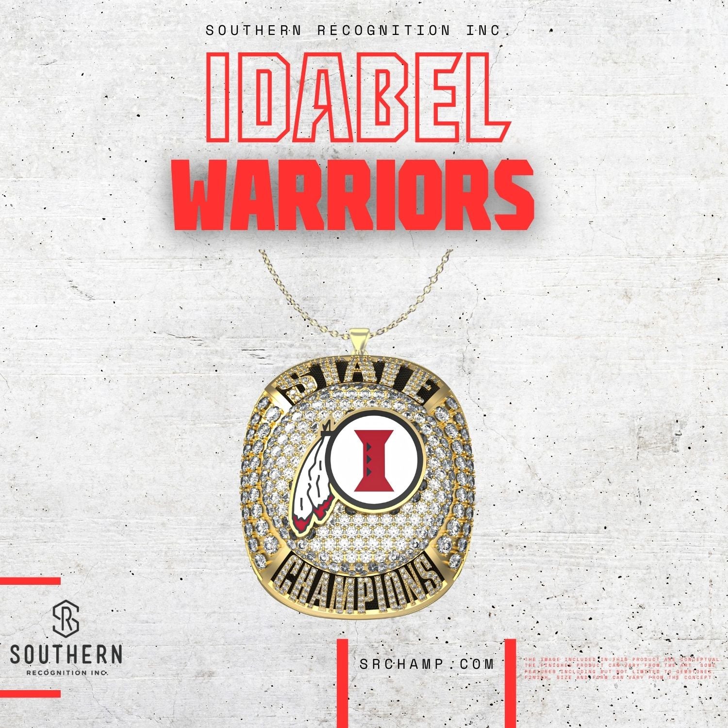 Idabel Girls Basketball 2024 2024 State Championship Pendant