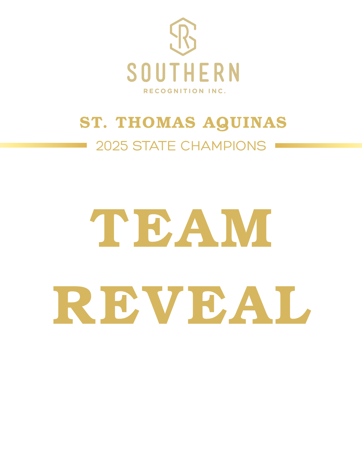 St. Thomas Aquinas High School- 2025 State Champions Ring