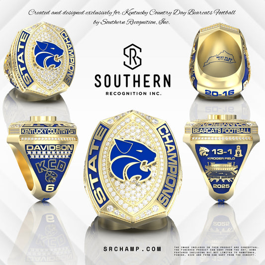 KENTUCKY COUNTRY DAY BEARCATS 2025 Football State Championship RING