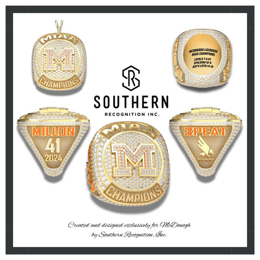 McDonogh School - 2024 Lacrosse State Championship Ring 3PEAT