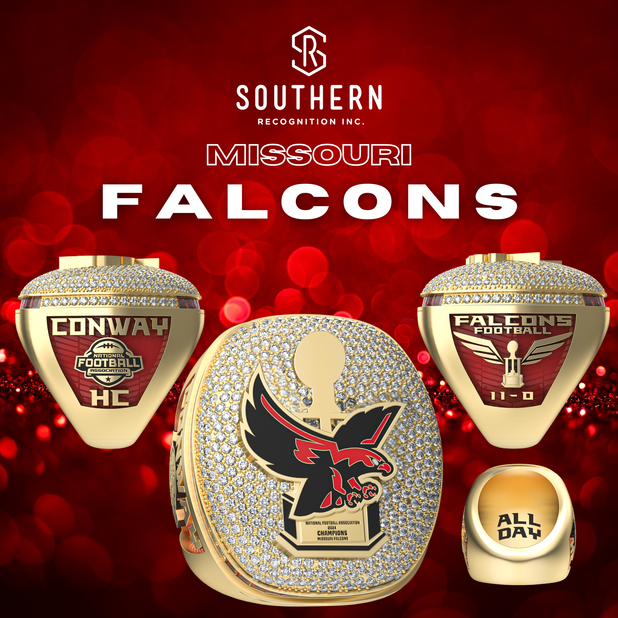 Missouri Falcons - 2024 CFA Championship Ring