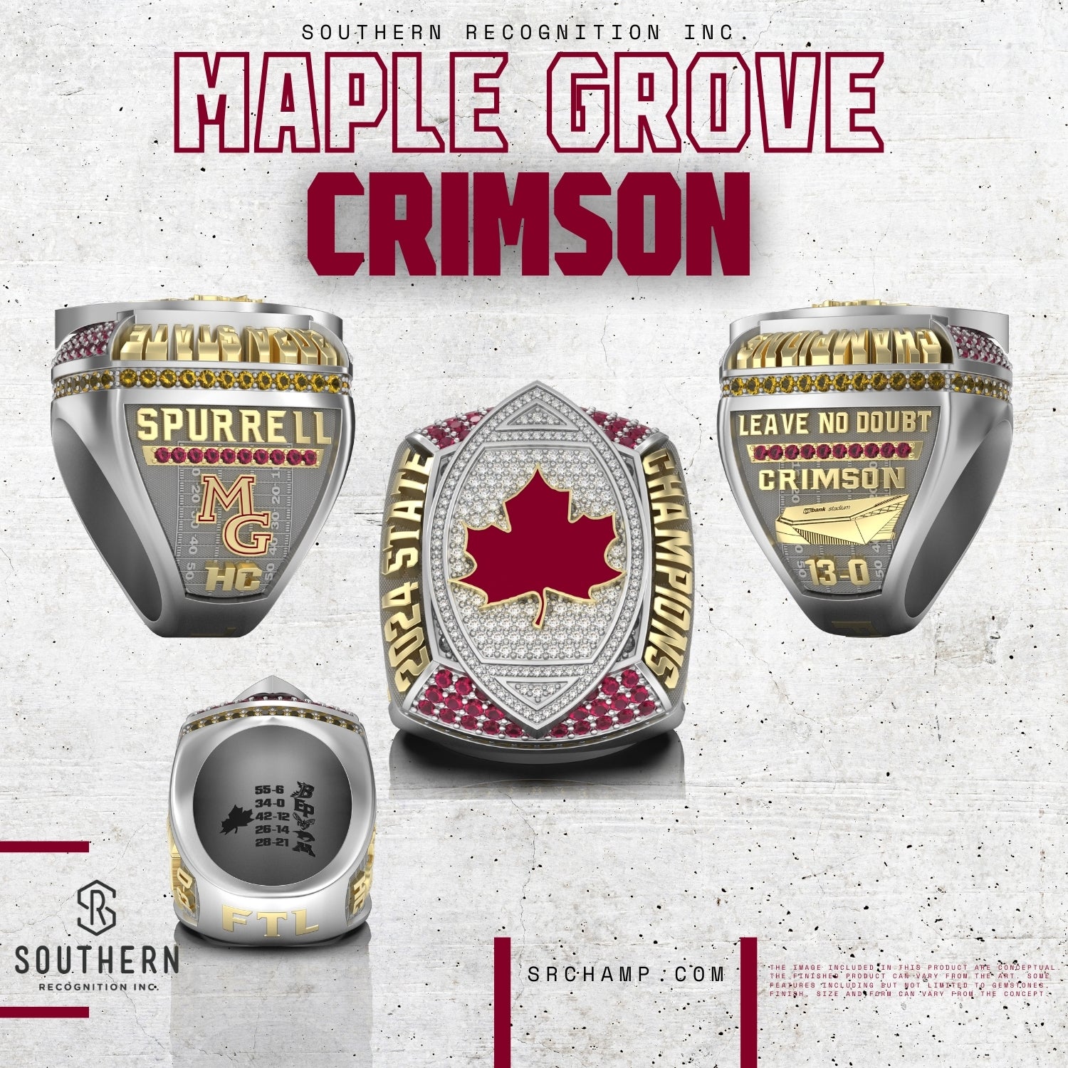 Maple Grove Football State Championship Ring