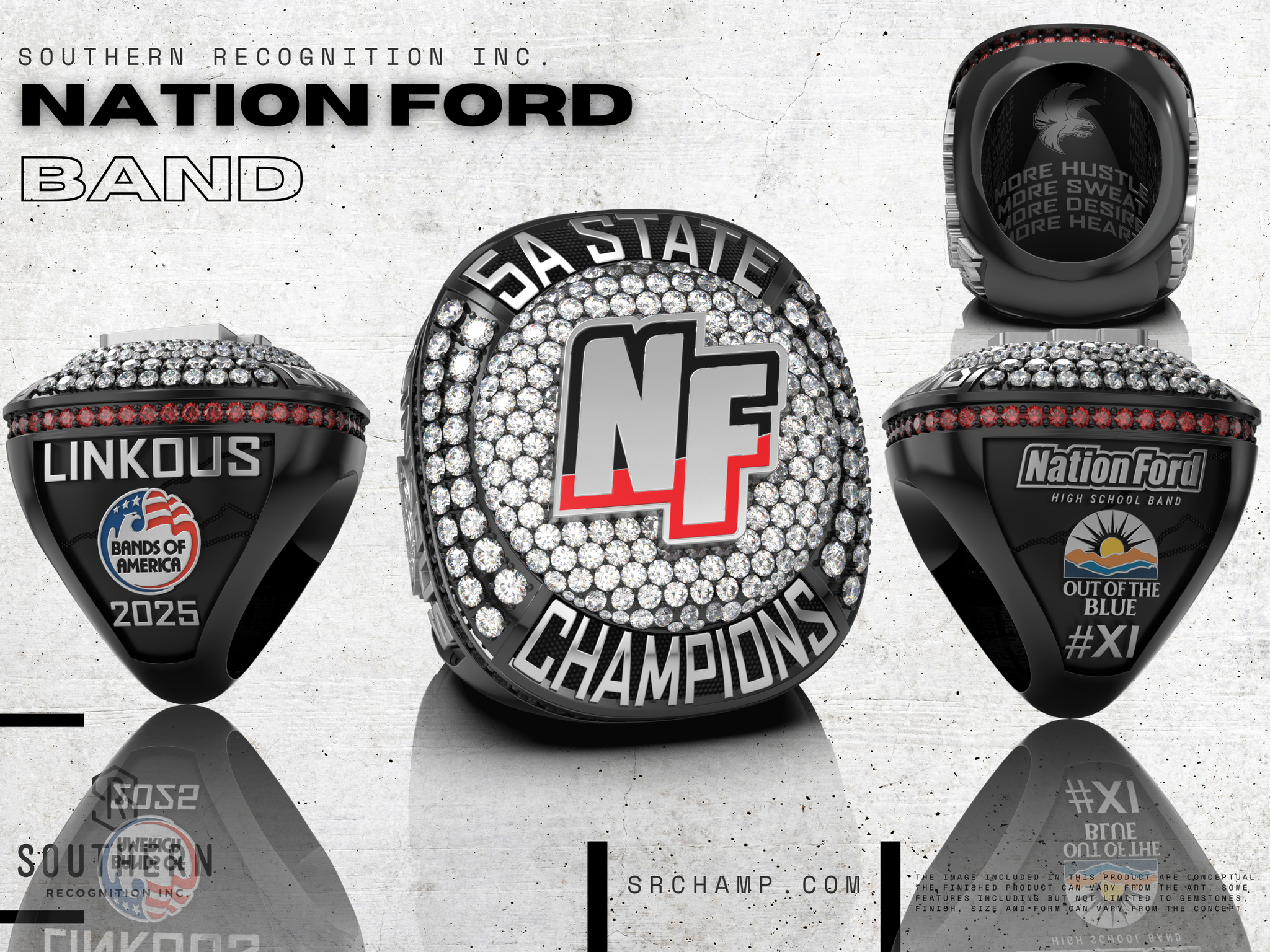Nation Ford High School - Band - 2025 State Championship Ring