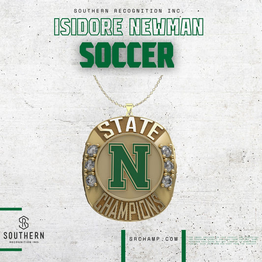 Isidore Newman Girls Soccer 2024 State Championship Pendant: