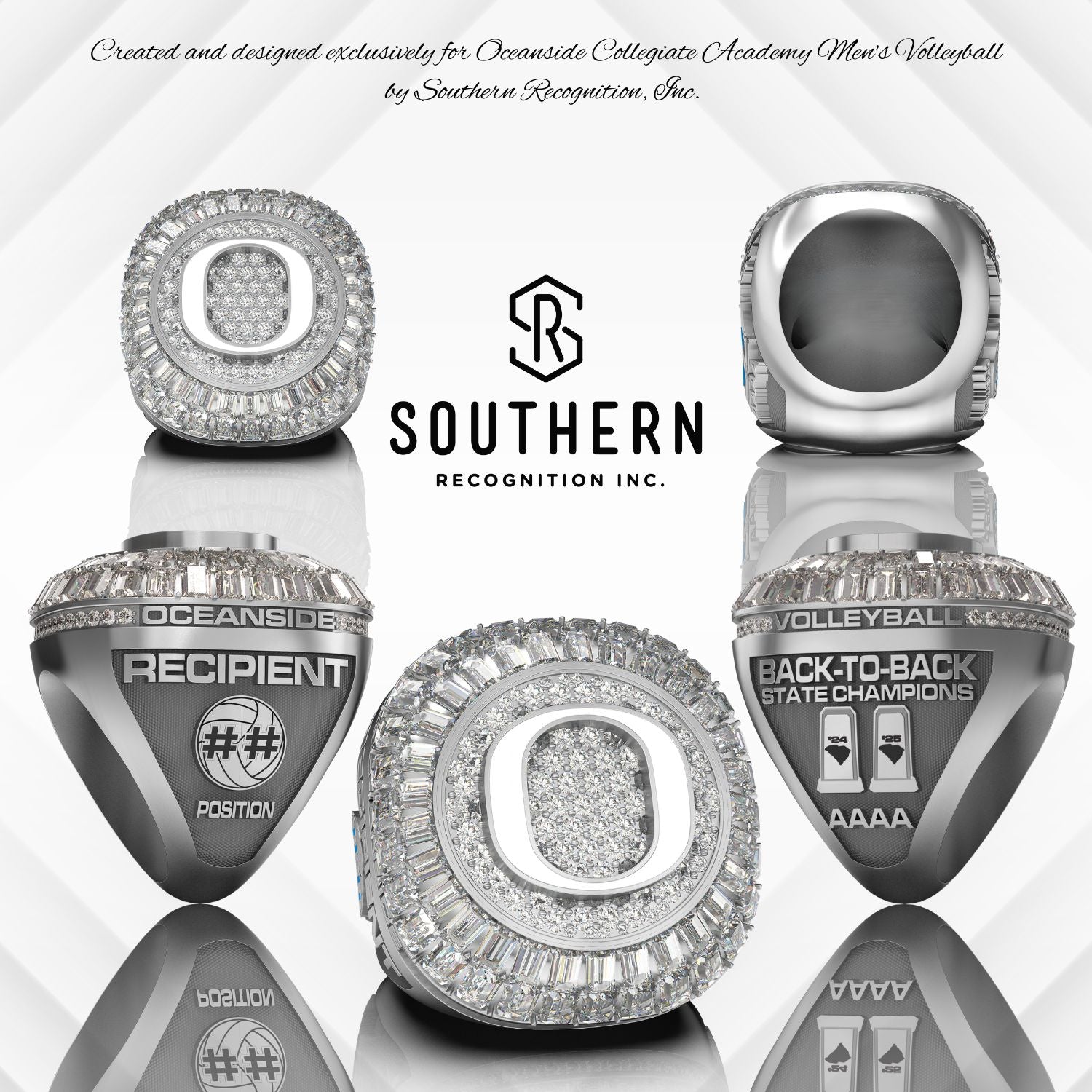 Oceanside Collegiate Academy 2025 Men's Volleyball State Championship Ring