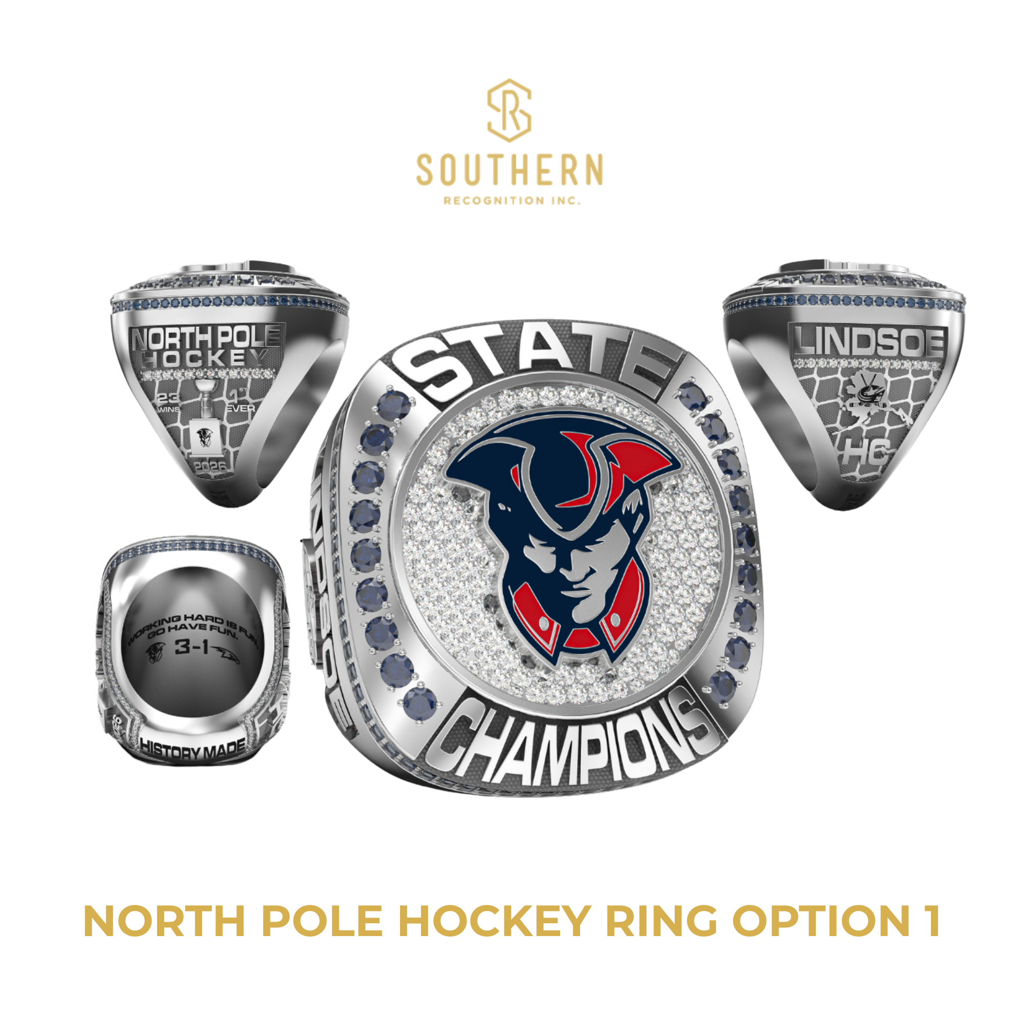 North Pole High School - 2026 Alaska State Champions - Ring Option 1