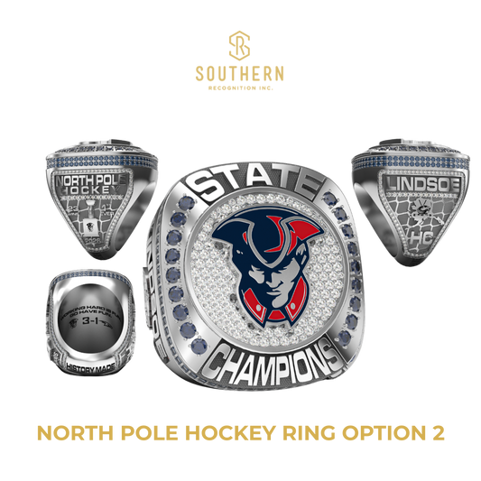 North Pole High School - 2026 Alaska State Champions Ring - Option 2