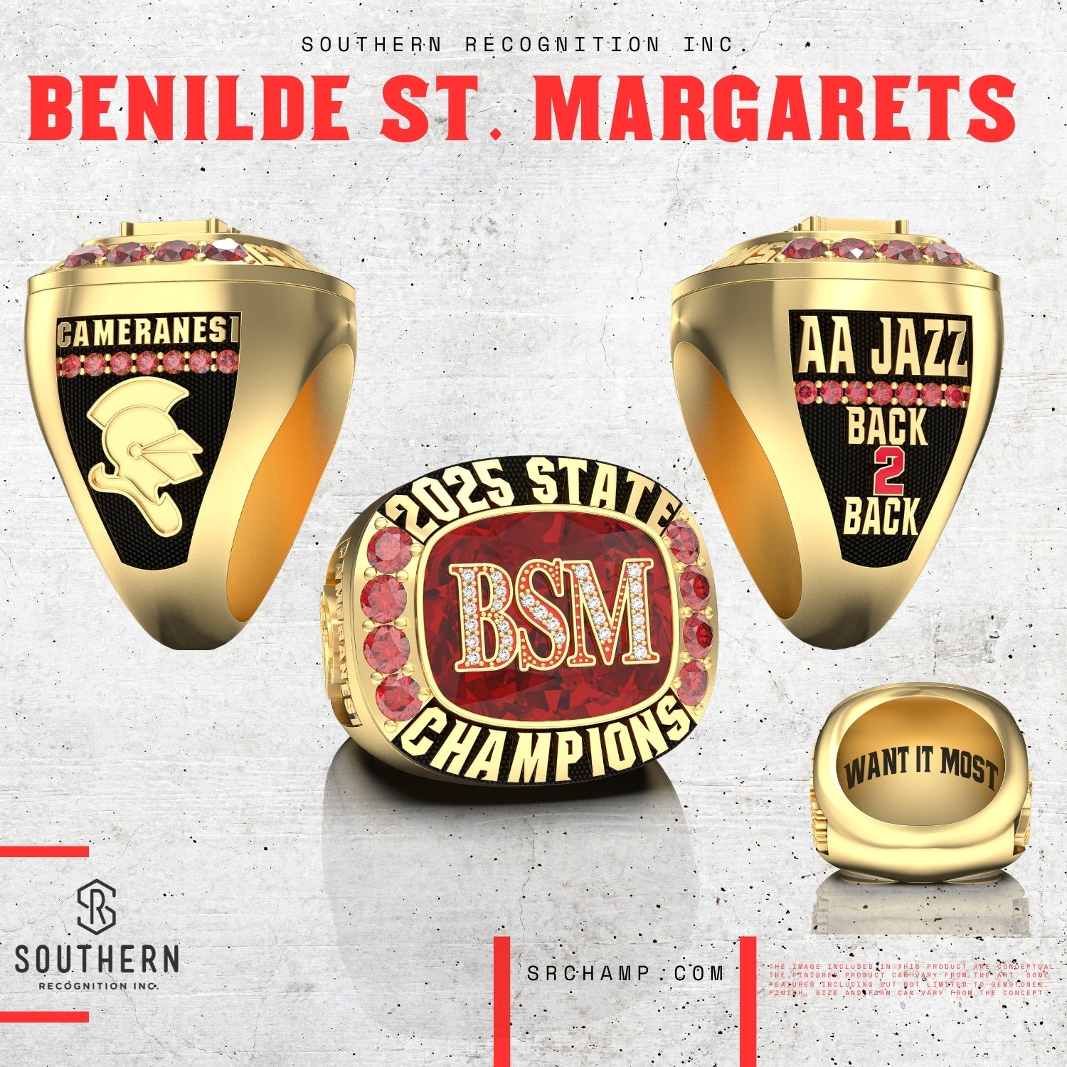 Benilde-St.Margaret's - 2025 Dance State Championship Ring