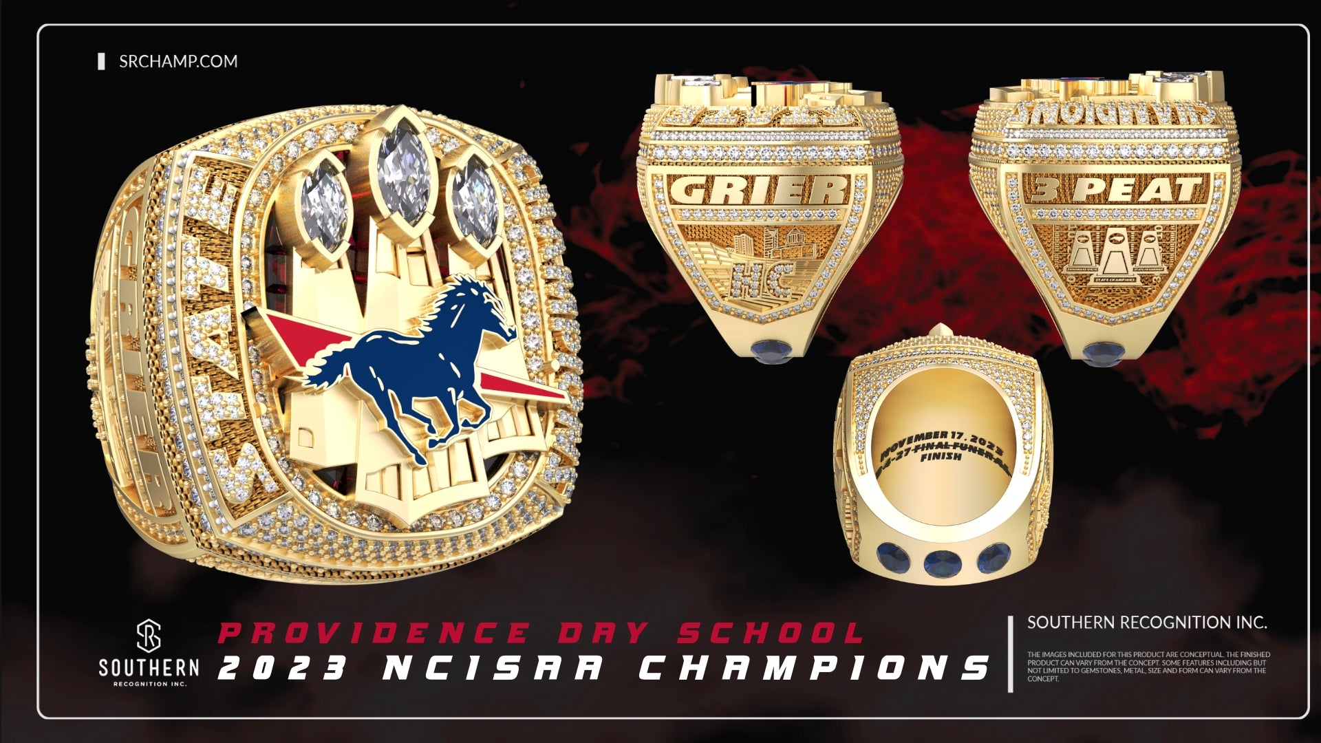 Providence Day School - 2023 Football State Championship Ring