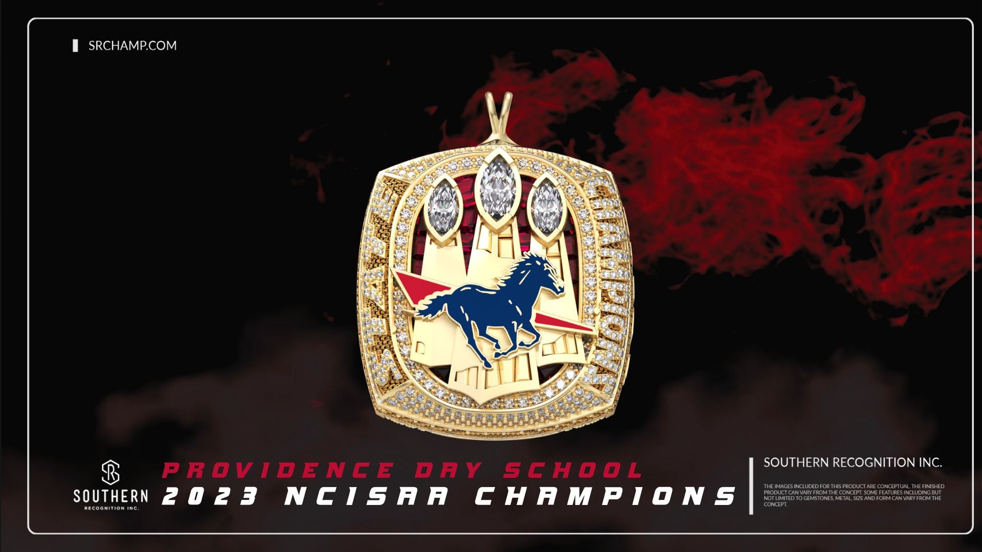 Providence Day School - 2023 Football State Championship Pendant