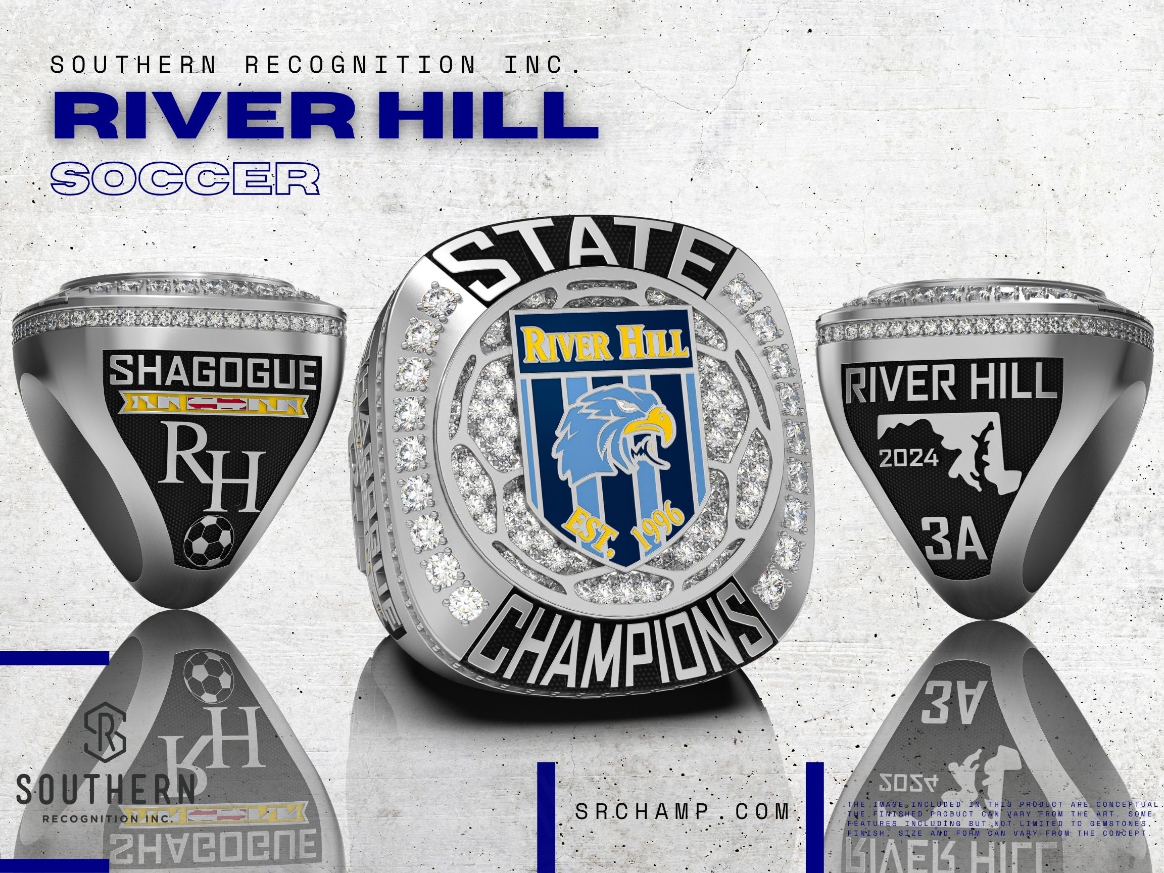 River Hill Soccer - State Championship Ring 2024