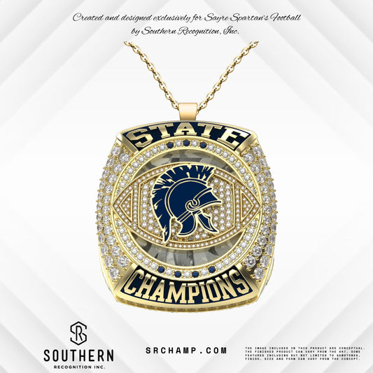 SAYRE SPARTANS 2024 Football State Championship PENDANT